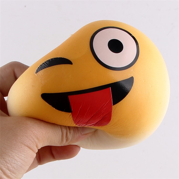 Squishy Stress Relief Squeezing Simulative Emoji Bread Pressure Reduced Toy-3