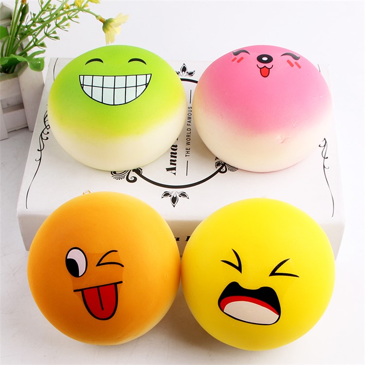 Squishy Stress Relief Squeezing Simulative Emoji Bread Pressure Reduced Toy-7
