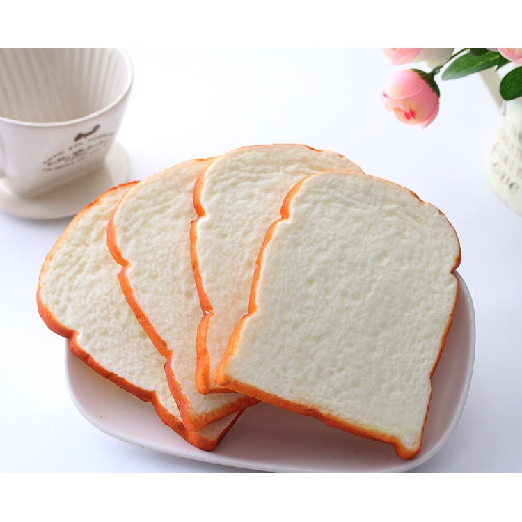 PU Stress Relief Soft Toast Reduced Pressure Squishy Toy-2