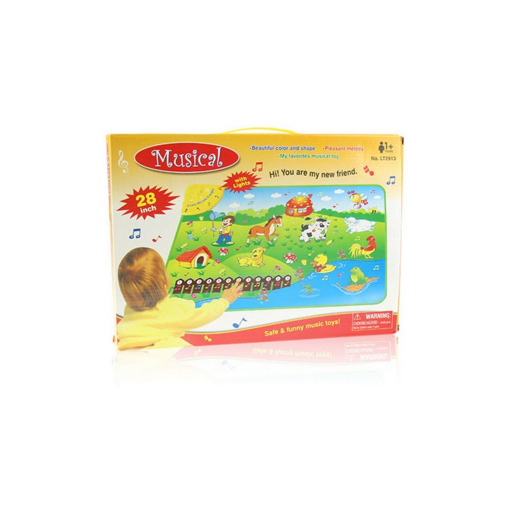 COOLPLAY Learning Playmat with Musical Animal Sounds Numbers Musical Rhythm Touch Toy-4