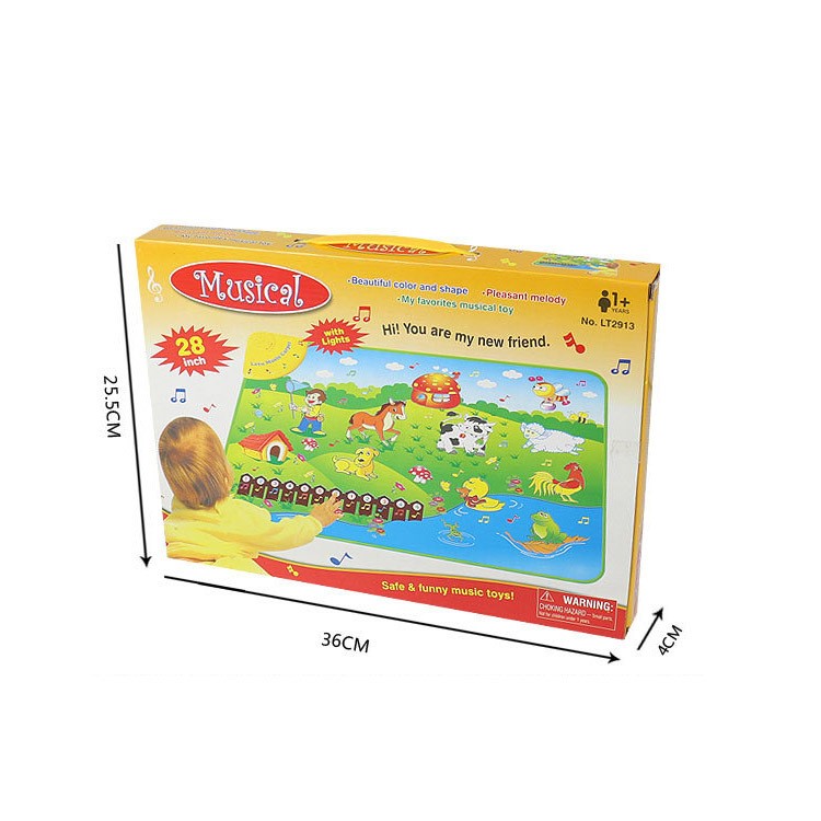 COOLPLAY Learning Playmat with Musical Animal Sounds Numbers Musical Rhythm Touch Toy-5