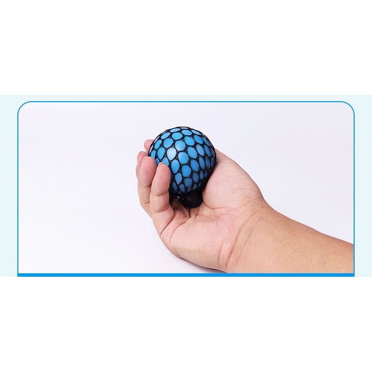 Stress Relief Squeezing Soft Rubber Vent Grape Ball Hand Toy - Red-7