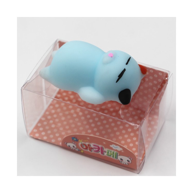 Soft Rubber Squishy Toy Reduce Pressure Squeeze Fidget Toy - Lazy Bear-1