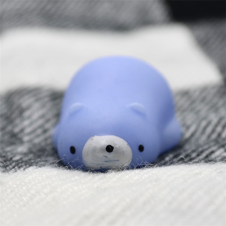 Blue Lazy Bear TPR Soft Squishy Toy Finger Pinch Squeeze Hand Wrist Toy-4