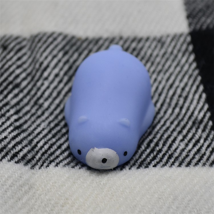 Blue Lazy Bear TPR Soft Squishy Toy Finger Pinch Squeeze Hand Wrist Toy-6