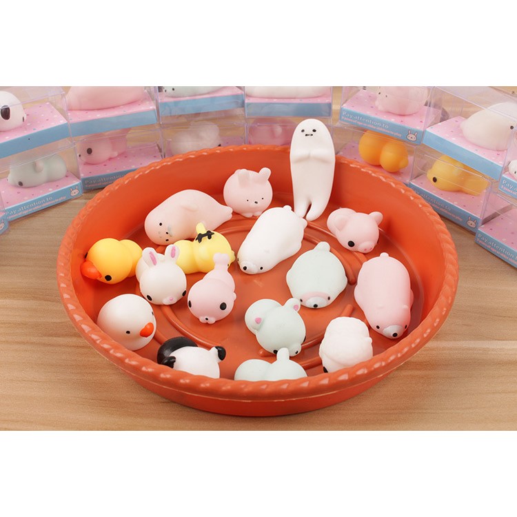 Noctilucent Cartoon Animal Soft Silicone Squishy Toy Fidget Hand Squeeze Pinch Toy - Cow-4