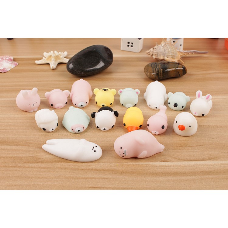 Noctilucent Cartoon Animal Soft Silicone Squishy Toy Fidget Hand Squeeze Pinch Toy - Cow-5