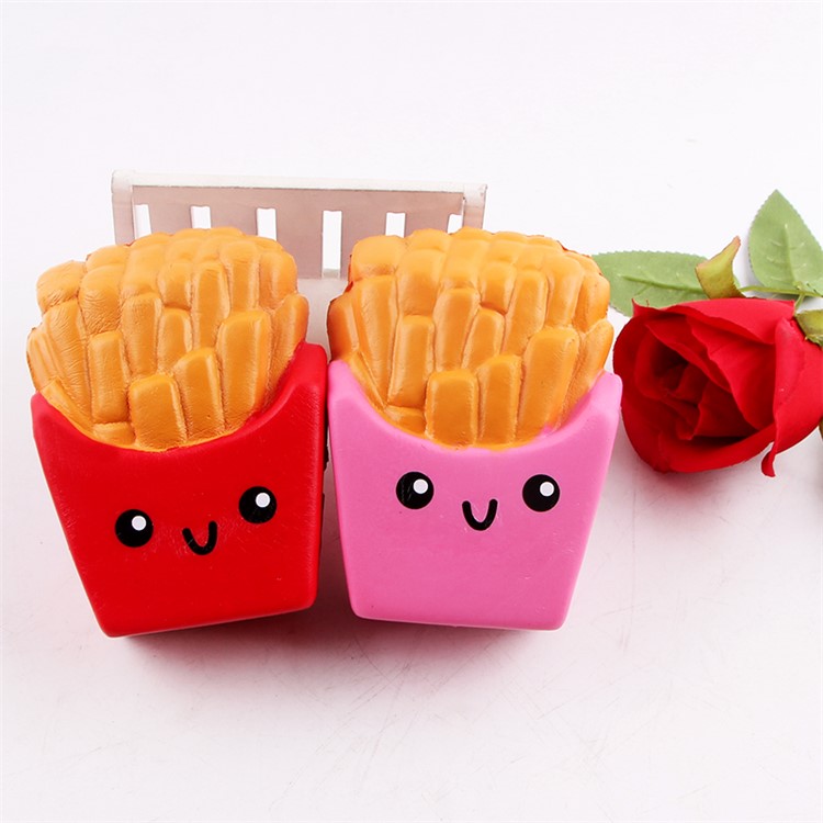 Elastic PU Stress Relief French Fries Reduced Pressure Squishy Toy - Red-3