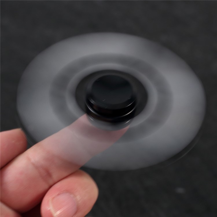 Ghost Pattern Tri-spinner Fidget Spinner Fingertip Focus Gyro for Kids and Adults - Black-10