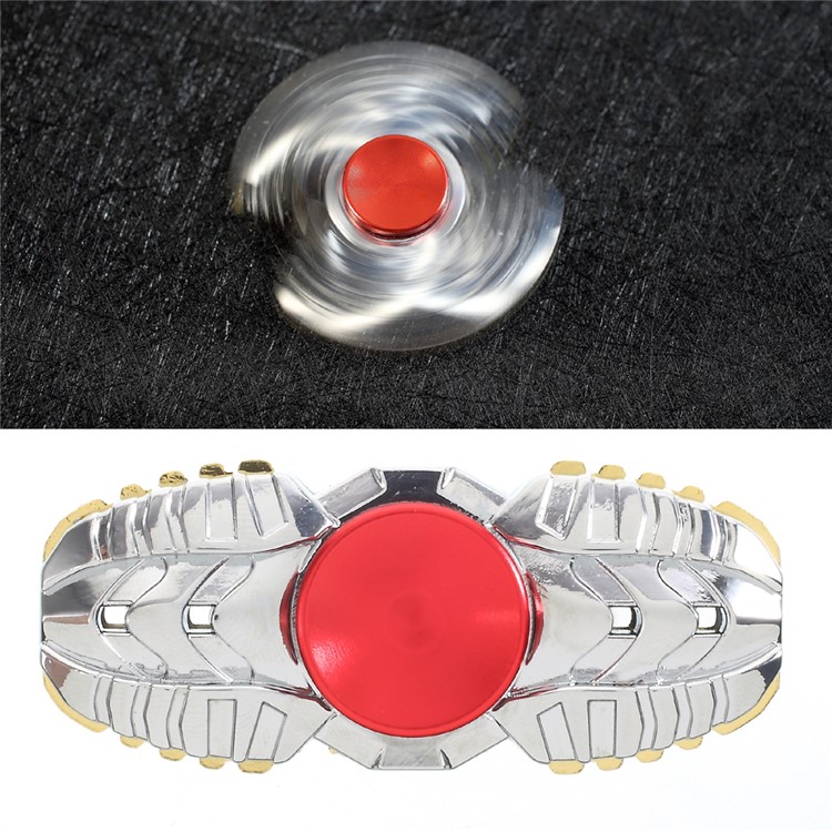 Ghost Pattern Fidget Spinner Fingertip Focus Gyro for Kids and Adults - Silver-1