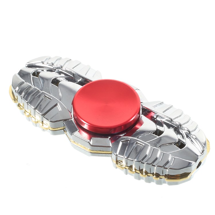 Ghost Pattern Fidget Spinner Fingertip Focus Gyro for Kids and Adults - Silver-2