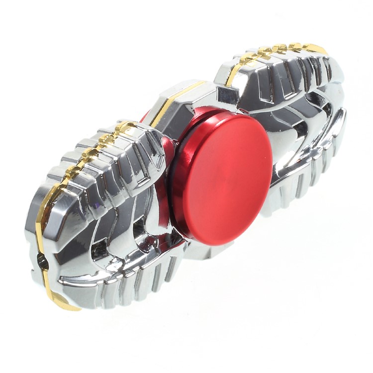 Ghost Pattern Fidget Spinner Fingertip Focus Gyro for Kids and Adults - Silver-4