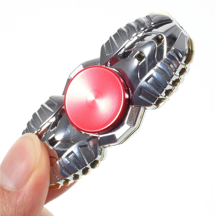 Ghost Pattern Fidget Spinner Fingertip Focus Gyro for Kids and Adults - Silver-5