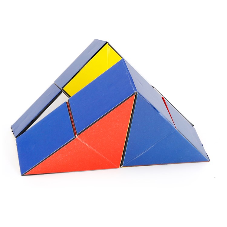 Stress Relief Combo Infinity Magic Cube with Triangular Accessory Inside, Size: 8x8x3cm-6