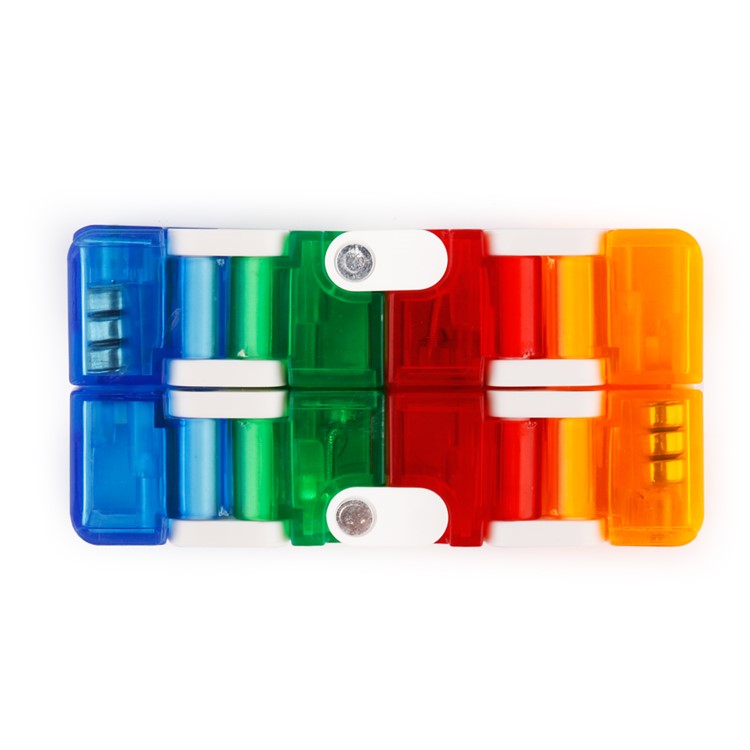 Colorful LED Infinite Cube Mini LED Magic Cube Fidget Infinite Cube for Stress Relief - Multi-color-4
