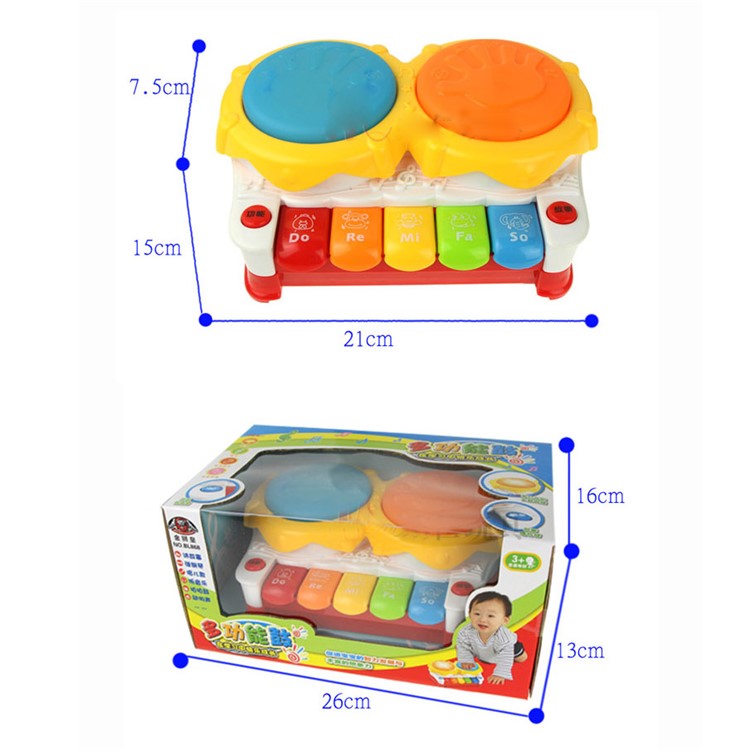 COOLPLAY Flash Electronic Organ Drum Educational Toy for Children-7