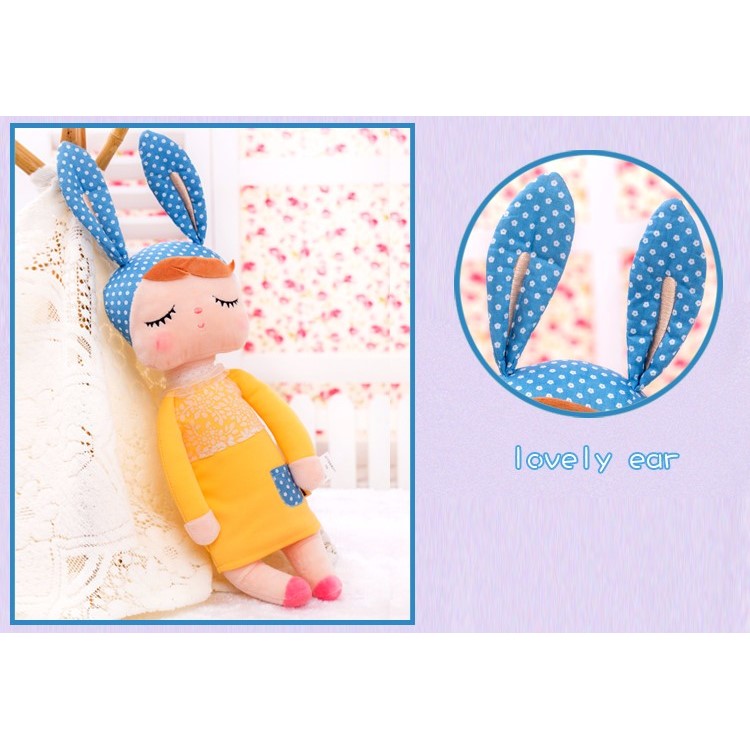 13 inches Fantasy Angela Rabbit Dolls Cartoon Animal Stuffed Babies Plush Doll - Yellow-2