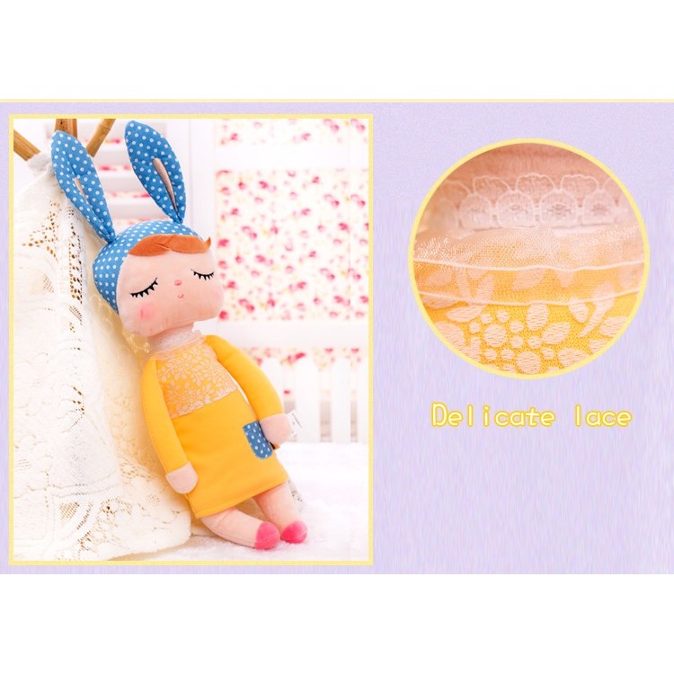 13 inches Fantasy Angela Rabbit Dolls Cartoon Animal Stuffed Babies Plush Doll - Yellow-4