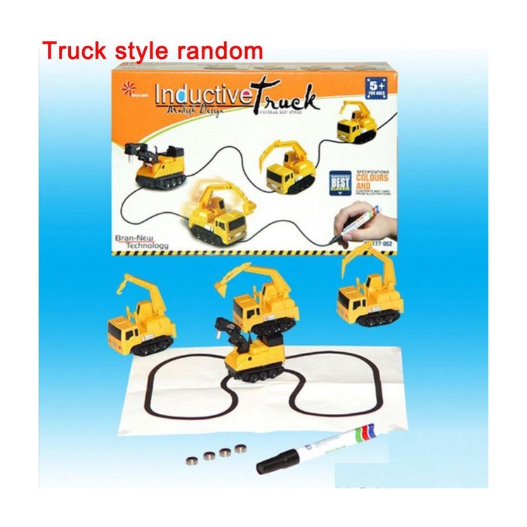 Drawn Line Magic Pen Inductive Toy Car Truck Bus Tank Model-1