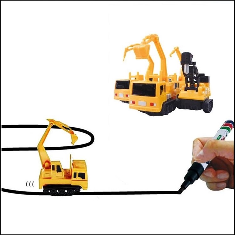 Drawn Line Magic Pen Inductive Toy Car Truck Bus Tank Model-2