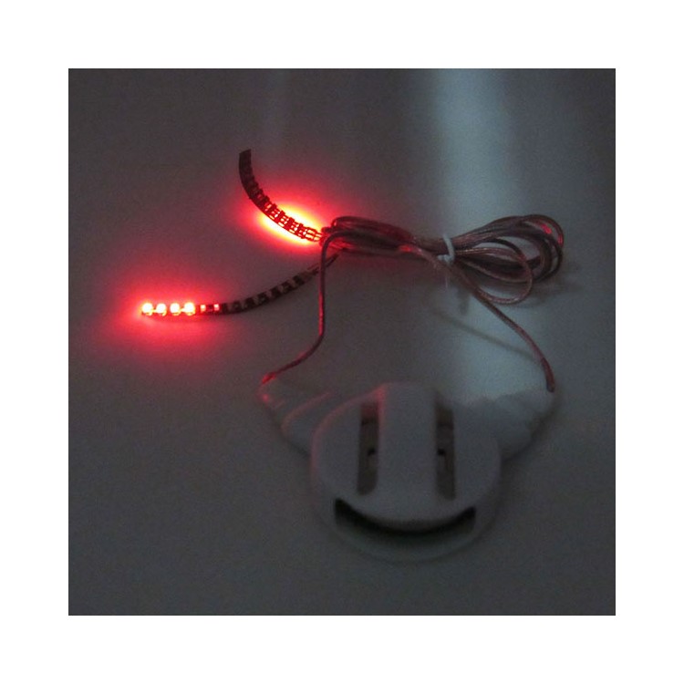 Luminous 3D LED Eye Lashes Halloween Club Bar Waterproof LED Strips False Eyelash Stickers - Red-1