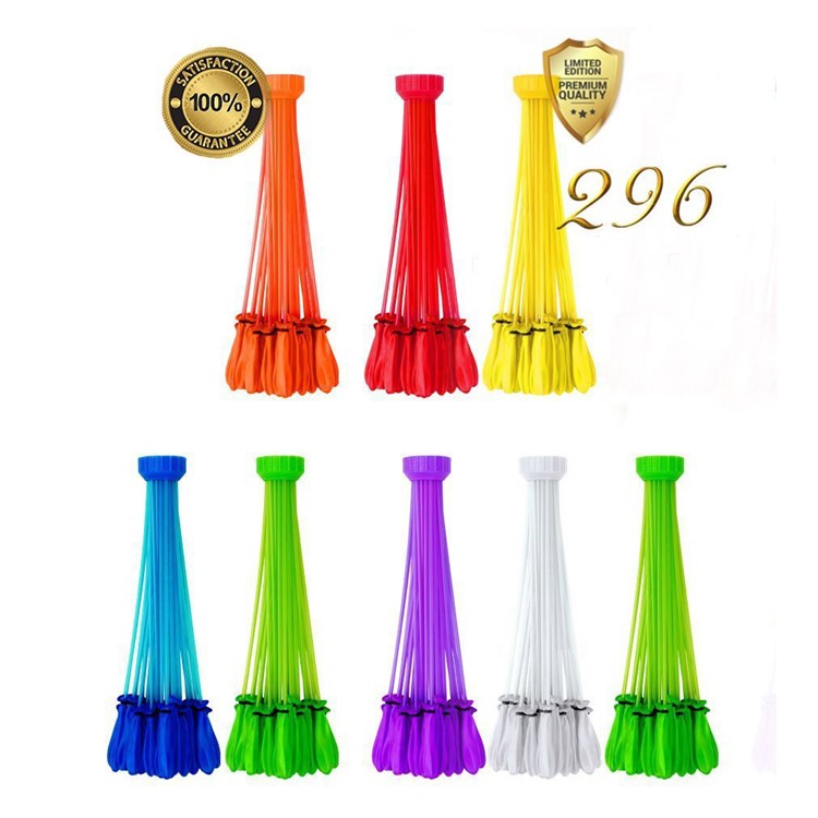 296Pcs/Set Bunch O Balloons Instant Water Balloons Magic Water Balloons - Multi-color-1