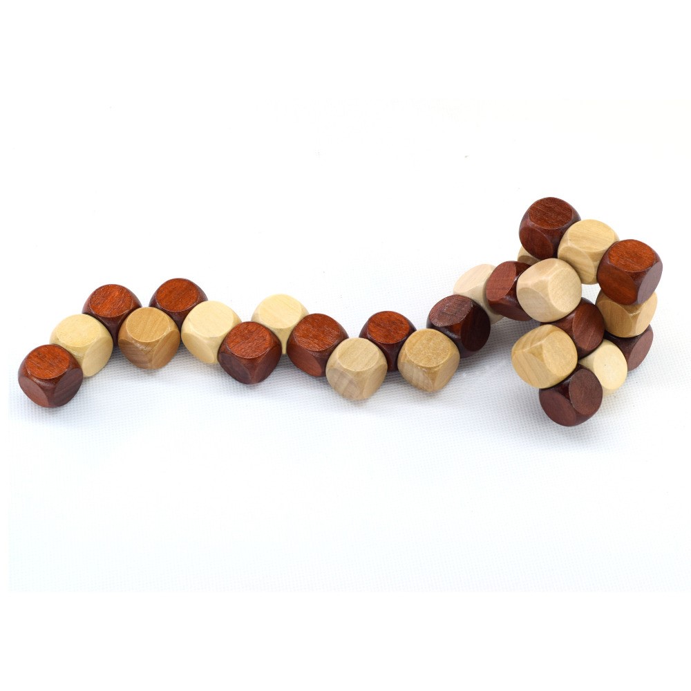 3D Wooden Puzzle Toy Magic Cube Delicate Kongming Luban Lock Puzzle Toy-5