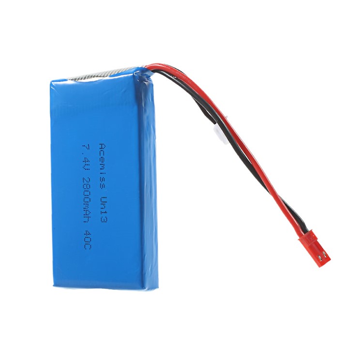 7.4V 2800mAh 40C Lithium Battery for WL V262 V323 V666 RC Helicopter-1