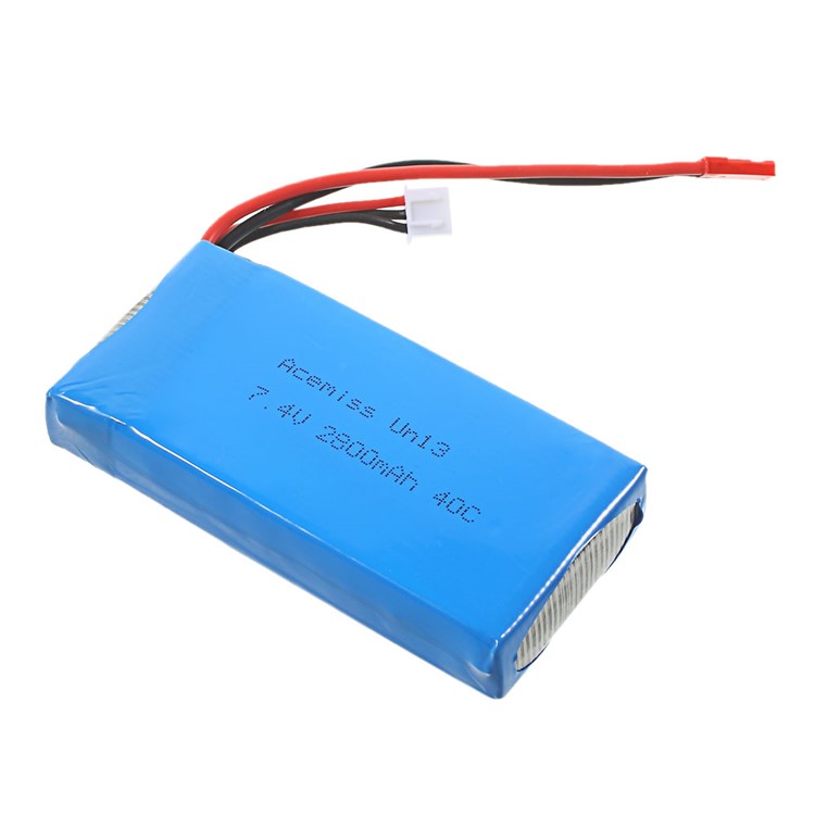 7.4V 2800mAh 40C Lithium Battery for WL V262 V323 V666 RC Helicopter-2