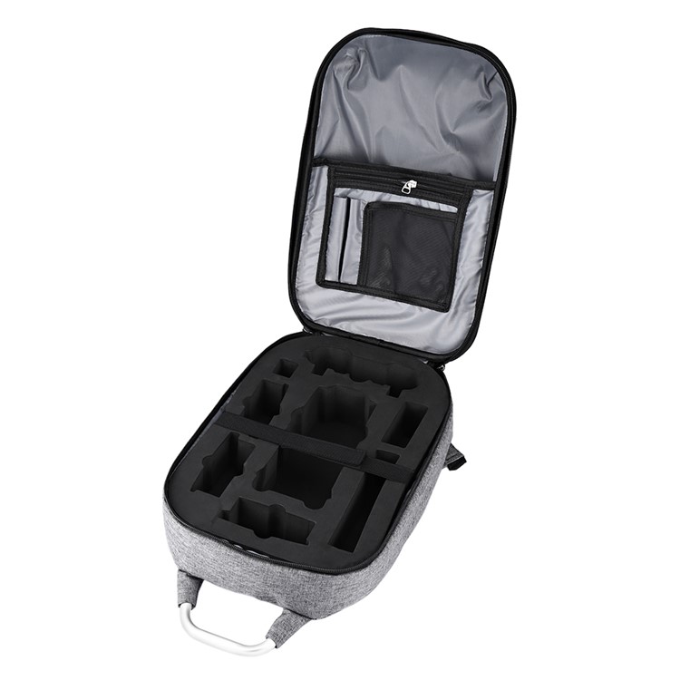 For DJI Mavic Pro MINI Hard Polished PC Shell Carrying Backpack Bag Case Waterproof Anti-Shock Box Bag EVA Interior - Black-10
