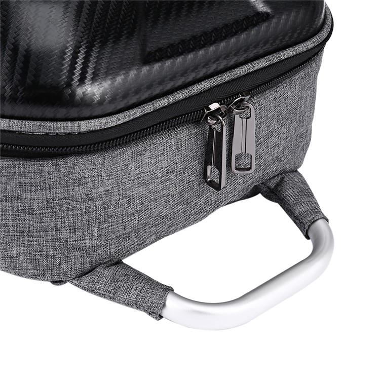 For DJI Mavic Pro MINI Hard Polished PC Shell Carrying Backpack Bag Case Waterproof Anti-Shock Box Bag EVA Interior - Black-12