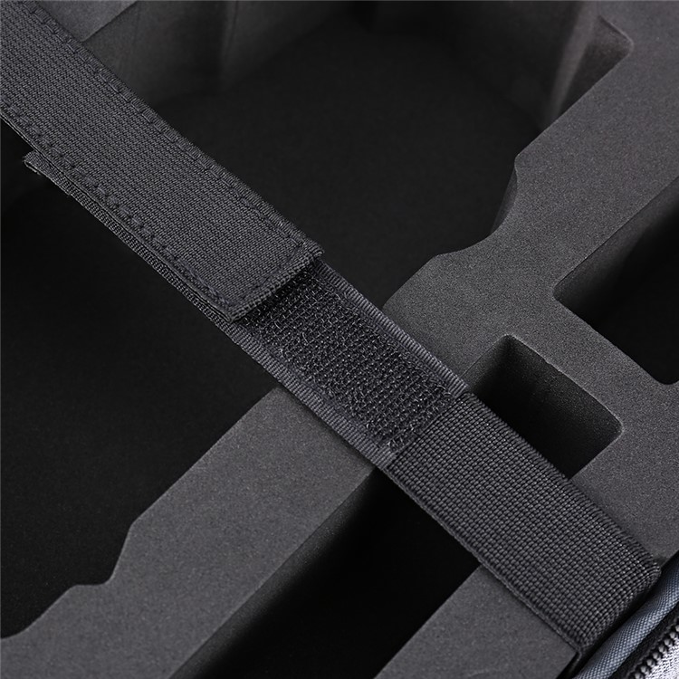 For DJI Mavic Pro MINI Hard Polished PC Shell Carrying Backpack Bag Case Waterproof Anti-Shock Box Bag EVA Interior - Black-16