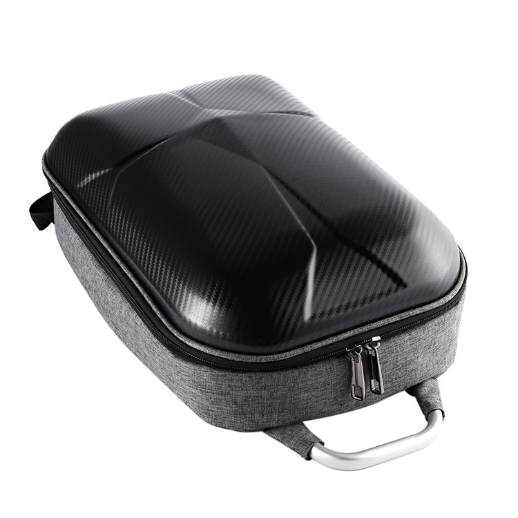 For DJI Mavic Pro MINI Hard Polished PC Shell Carrying Backpack Bag Case Waterproof Anti-Shock Box Bag EVA Interior - Black-9