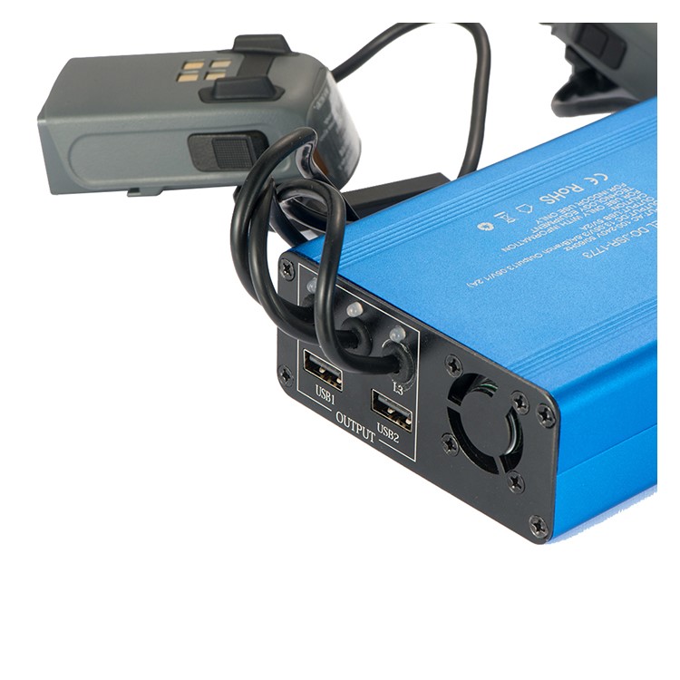 JUNESTAR JSR-1773 5 in 1 Rapid Battery Charger Hub for DJI Spark Quadcopter and Phones - EU Plug-13