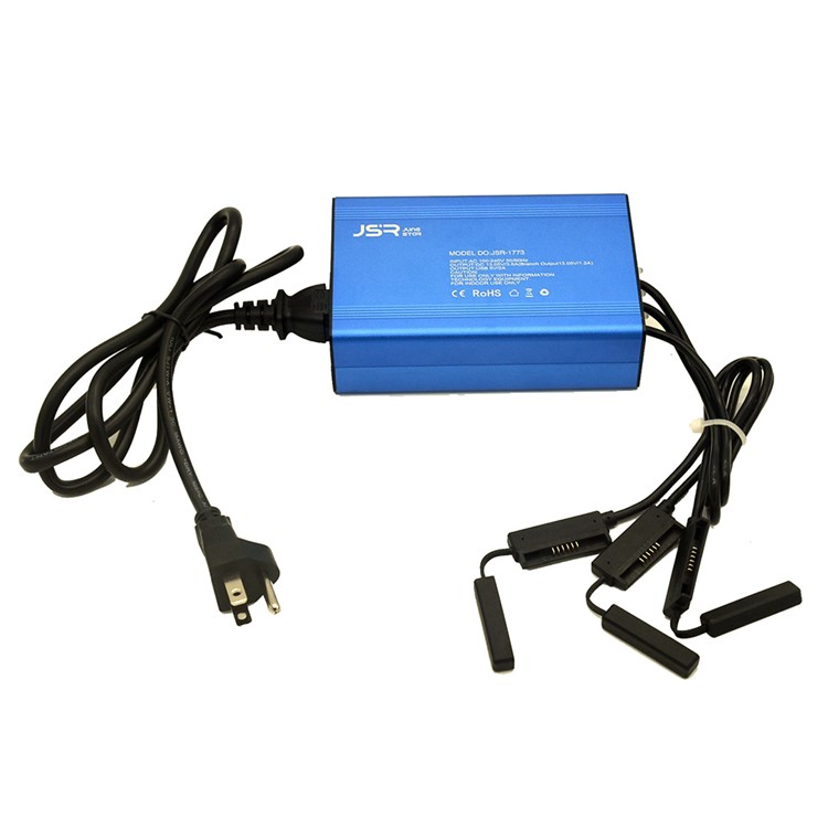 JUNESTAR JSR-1773 2 USB Ports Rapid Battery Charger Hub for DJI Spark Quadcopter and Phones - US Plug-12