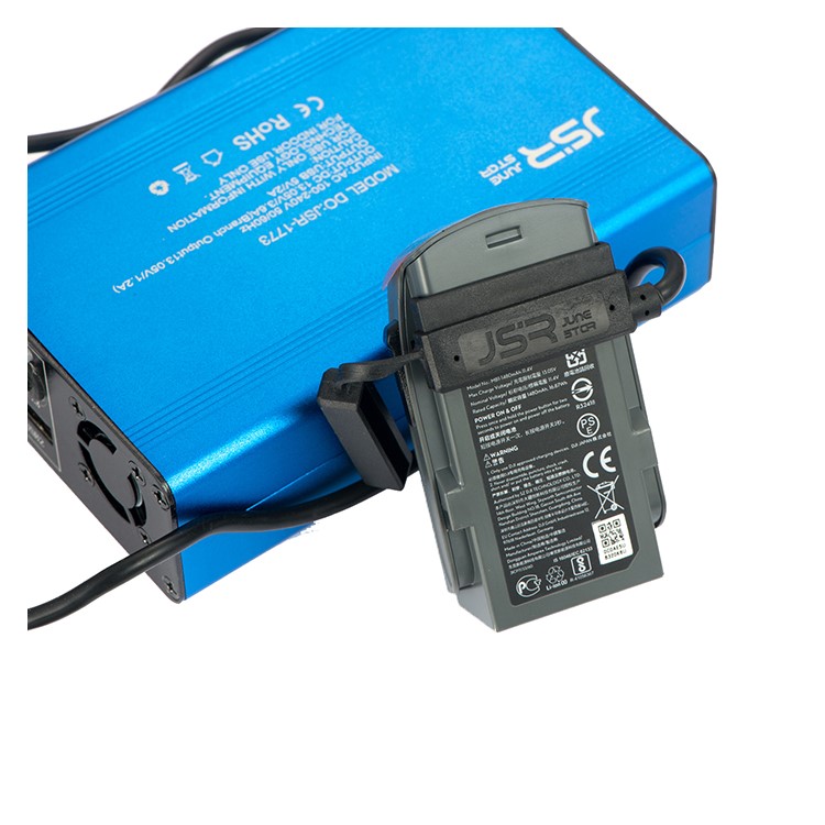 JUNESTAR JSR-1773 2 USB Ports Rapid Battery Charger Hub for DJI Spark Quadcopter and Phones - US Plug-14
