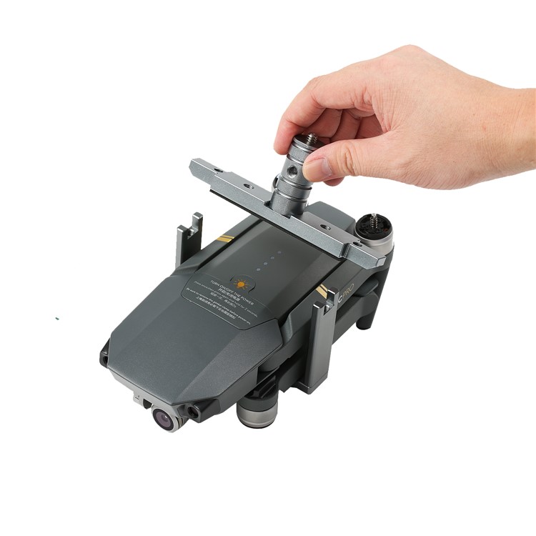 Cinema Tray Metal Dual Handheld Gimbal Camera Stabilizer Bracket Kit for DJI Mavic Pro - Grey-13