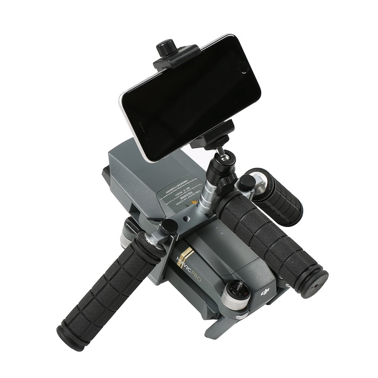 Cinema Tray Metal Dual Handheld Gimbal Camera Stabilizer Bracket Kit for DJI Mavic Pro - Grey-17