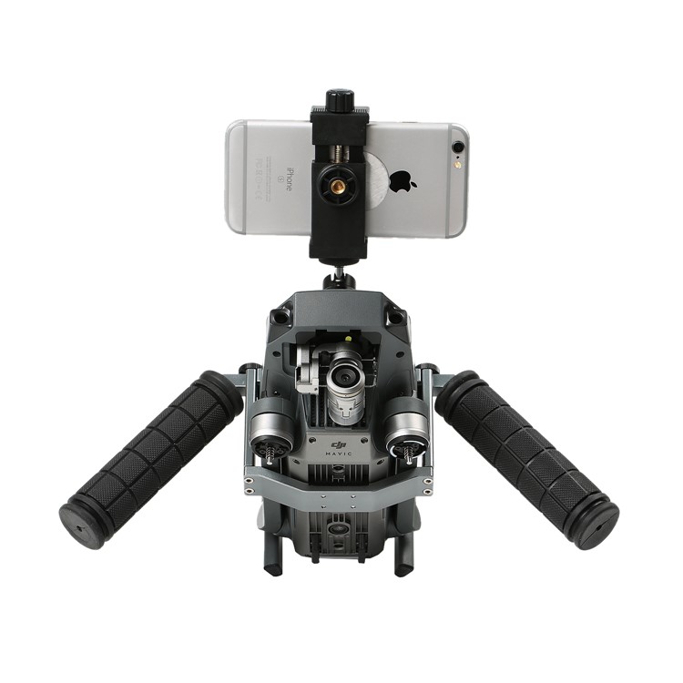 Cinema Tray Metal Dual Handheld Gimbal Camera Stabilizer Bracket Kit for DJI Mavic Pro - Grey-20