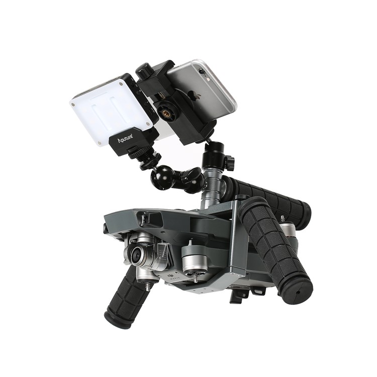 Cinema Tray Metal Dual Handheld Gimbal Camera Stabilizer Bracket Kit for DJI Mavic Pro - Grey-23
