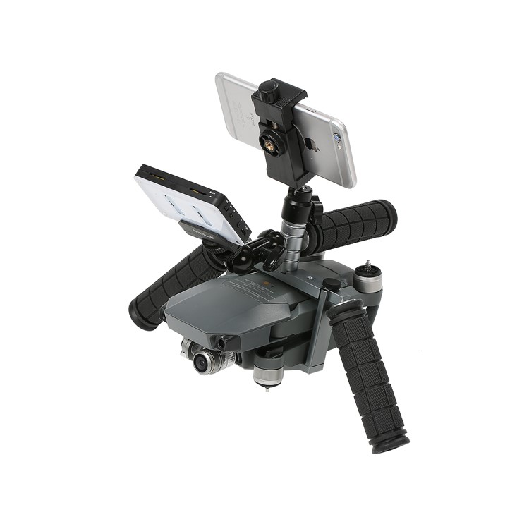 Cinema Tray Metal Dual Handheld Gimbal Camera Stabilizer Bracket Kit for DJI Mavic Pro - Grey-24