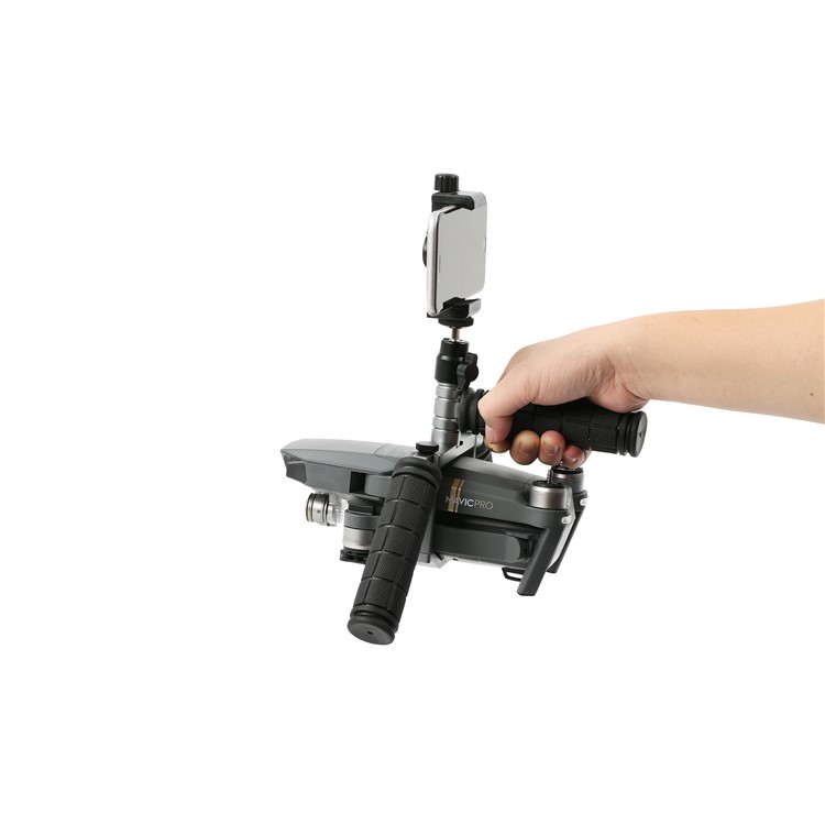 Cinema Tray Metal Dual Handheld Gimbal Camera Stabilizer Bracket Kit for DJI Mavic Pro - Grey-27