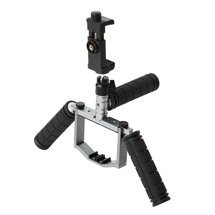 Cinema Tray Metal Dual Handheld Gimbal Camera Stabilizer Bracket Kit for DJI Mavic Pro - Grey-28