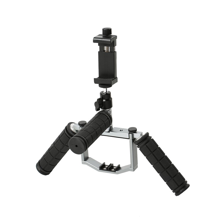 Cinema Tray Metal Dual Handheld Gimbal Camera Stabilizer Bracket Kit for DJI Mavic Pro - Grey-29