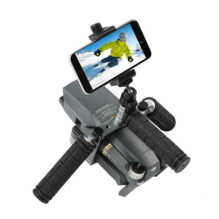 Cinema Tray Metal Dual Handheld Gimbal Camera Stabilizer Bracket Kit for DJI Mavic Pro - Grey-32