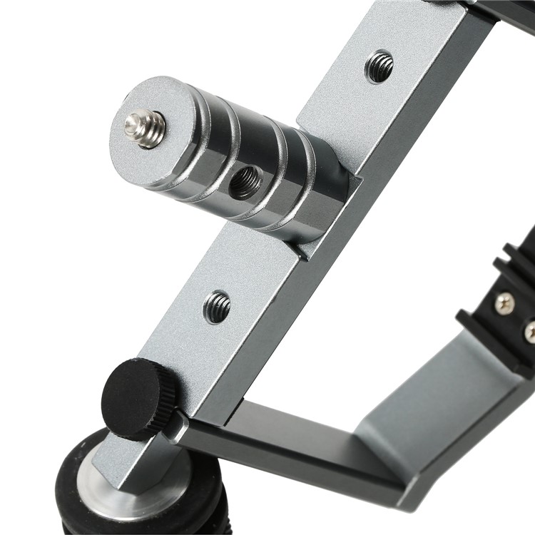 Cinema Tray Metal Dual Handheld Gimbal Camera Stabilizer Bracket Kit for DJI Mavic Pro - Grey-8