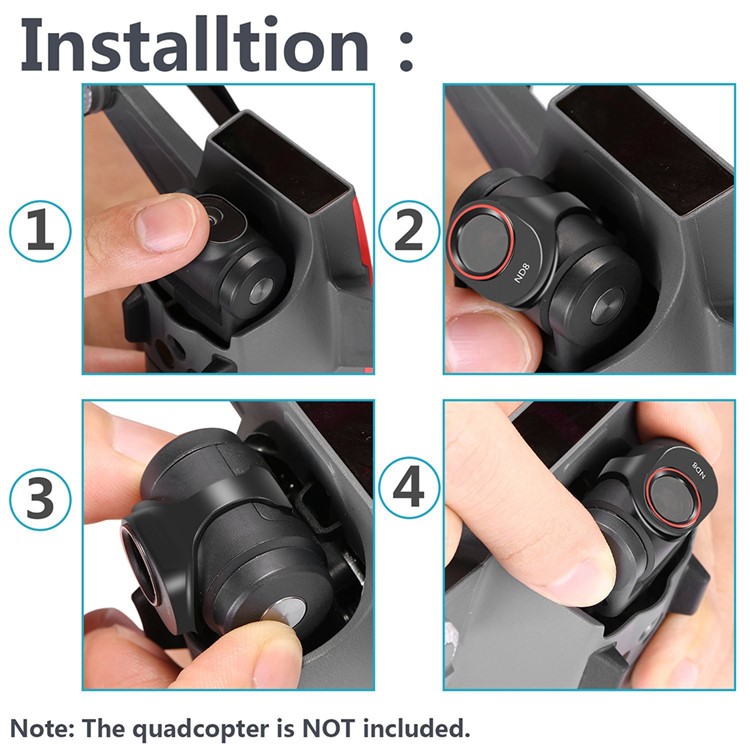 D63 Multi-layer Coating ND16 Camera Lens Filter for DJI Spark-5