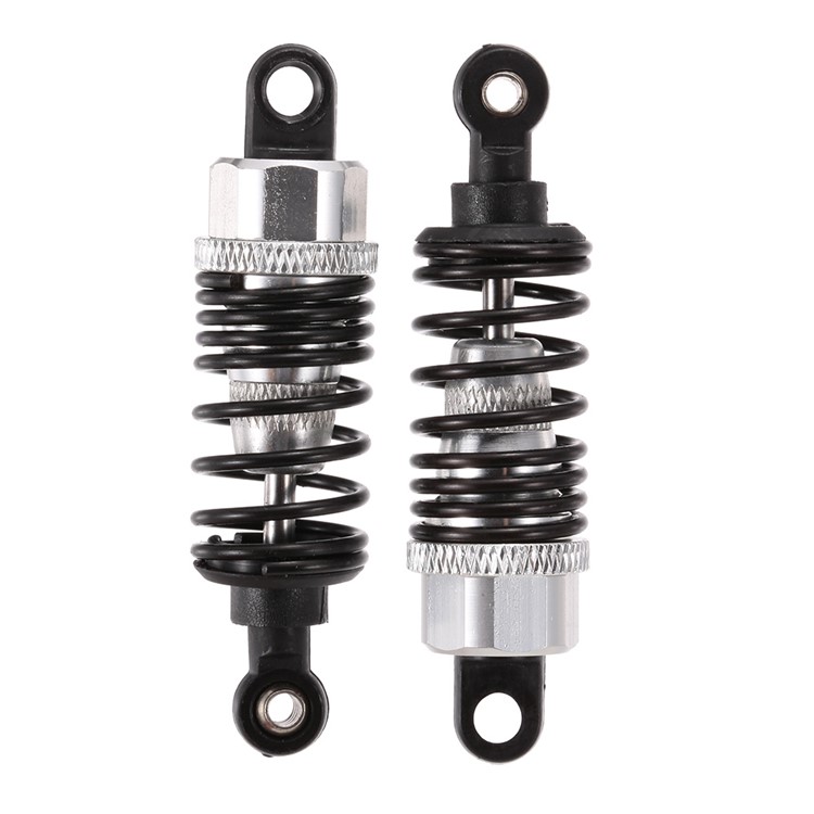 1 Pair 60mm 1:10 Silver Shock Absorber for Flat RC Racing Car-3