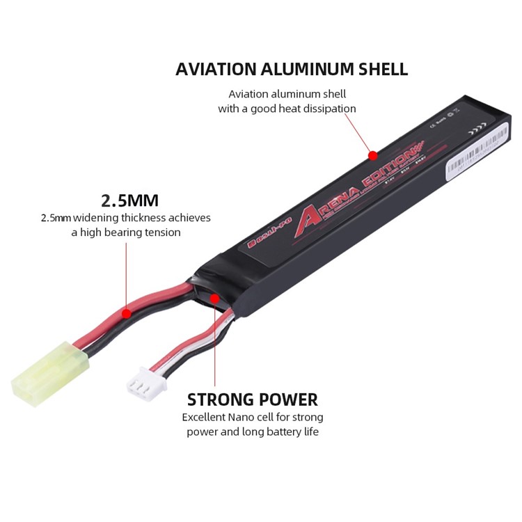 BosLi-Po 7.4V1200mAh Li-po Battery-4