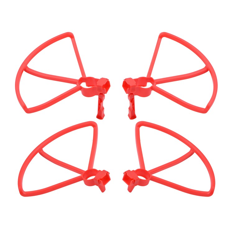 Patas Del Tren De 4pcs / Set Protector De Hélice + Aterrizaje Extensión Para HUBSAN Zino H117S - Rojo-2